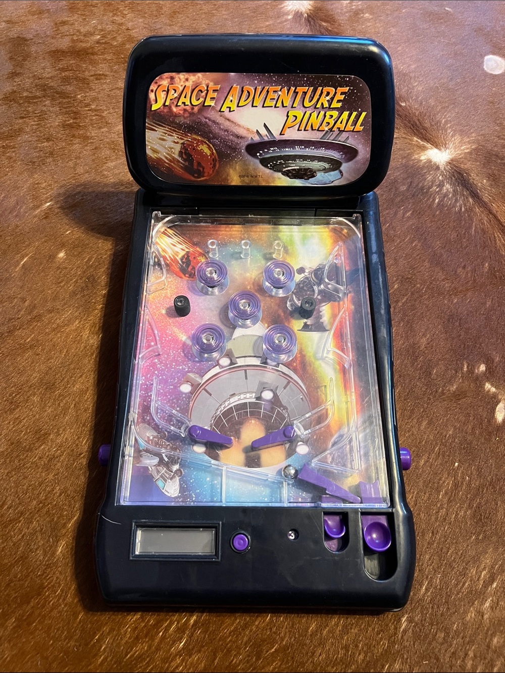 Vintage 14" x 9" Space Adventure Digital Pinball Machine M.M.T.L - Working